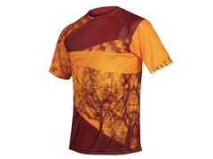Pánské triko Endura SingleTrack Dots T LTD, oranžové